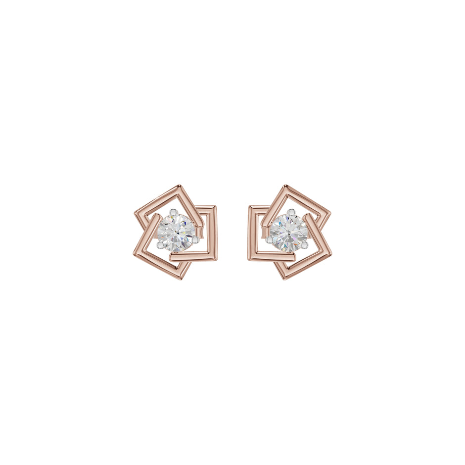 Divine Floreta Diamond Earrings 18 KT / Rose Gold