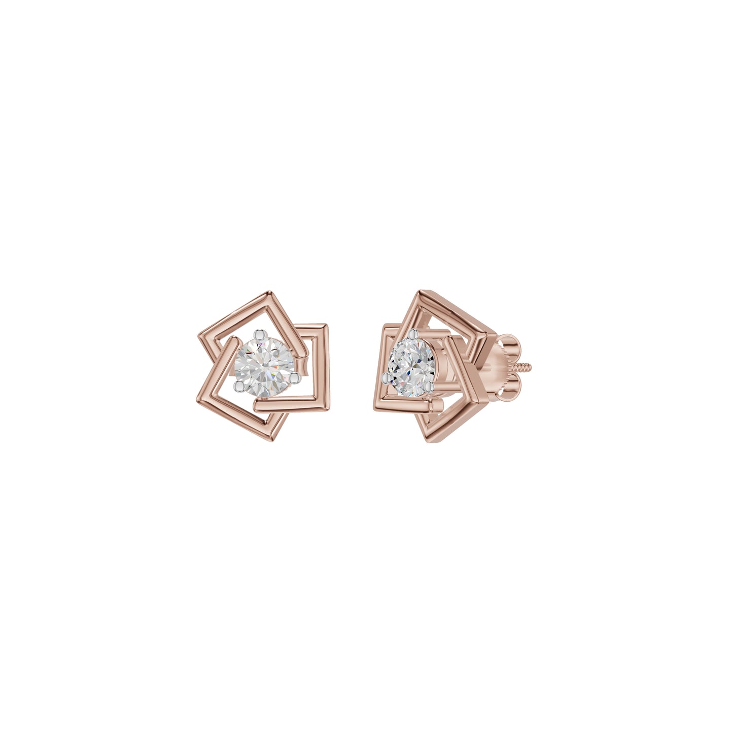 Divine Floreta Diamond Earrings 18 KT / Rose Gold