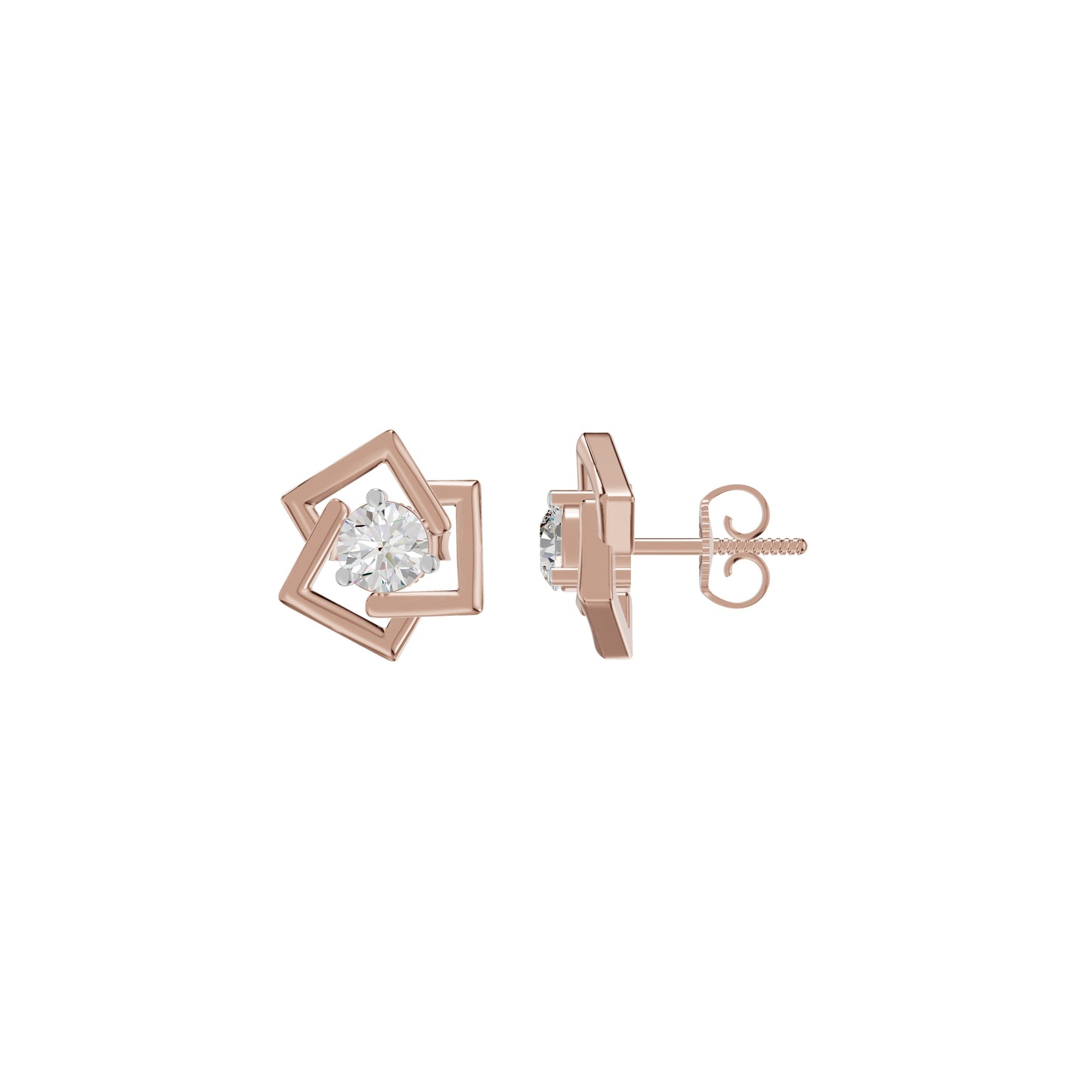 Divine Floreta Diamond Earrings 18 KT / Rose Gold