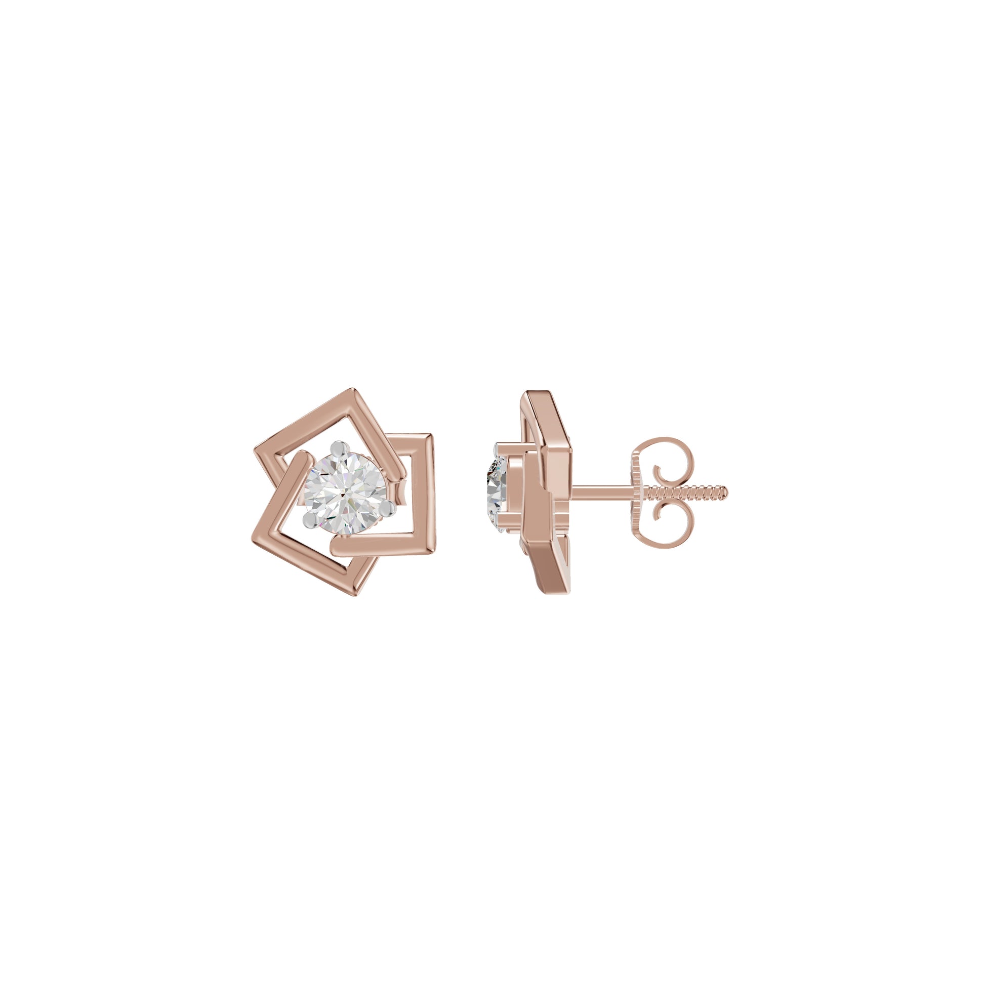 Divine Floreta Diamond Earrings 18 KT / Rose Gold