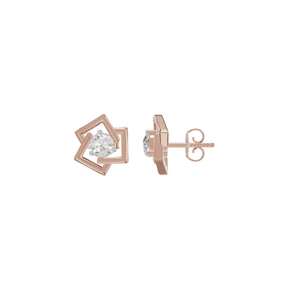 Divine Floreta Diamond Earrings 18 KT / Rose Gold