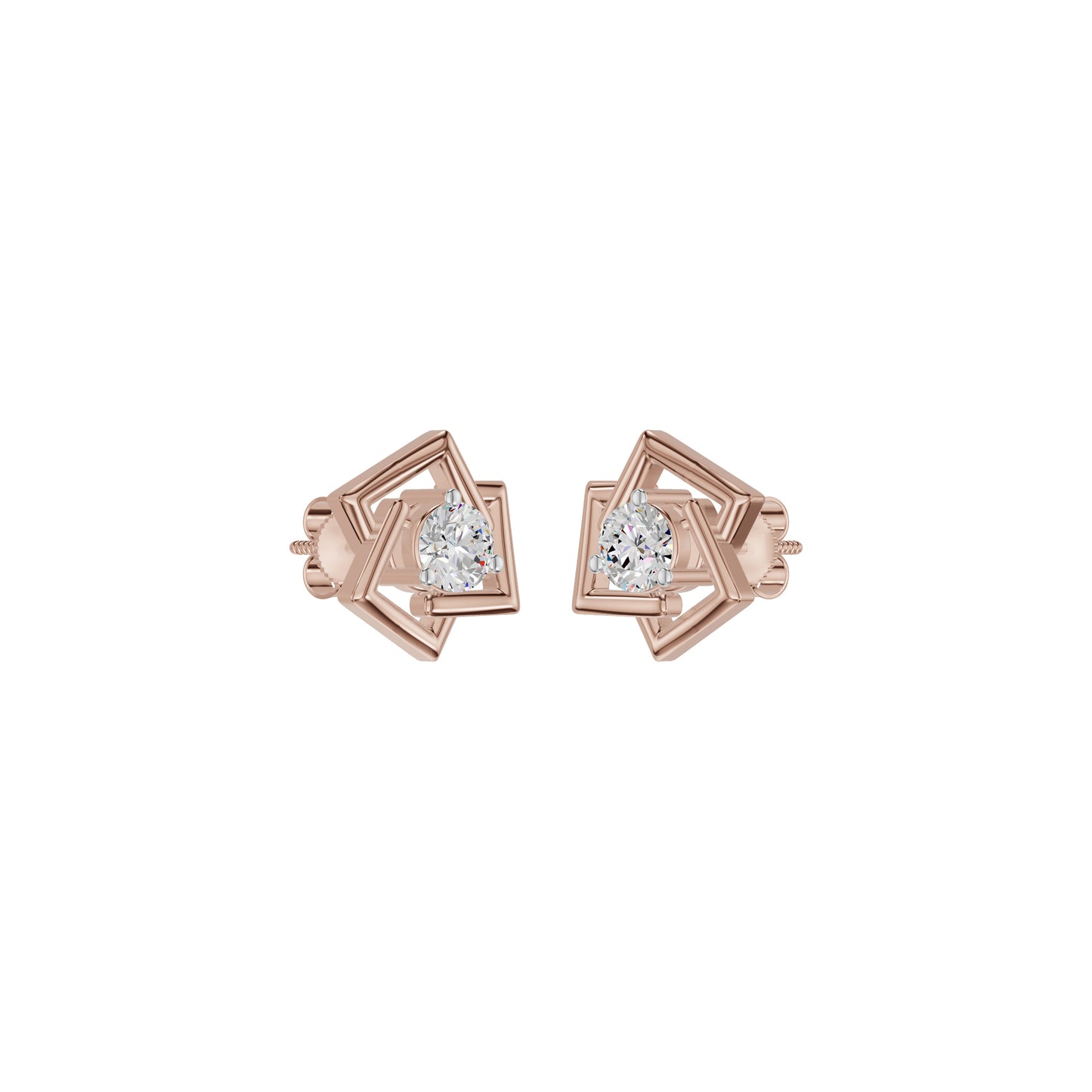 Divine Floreta Diamond Earrings 18 KT / Rose Gold