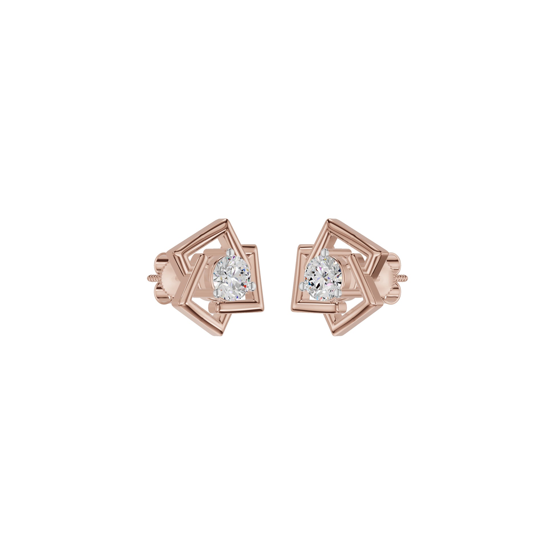 Divine Floreta Diamond Earrings 18 KT / Rose Gold