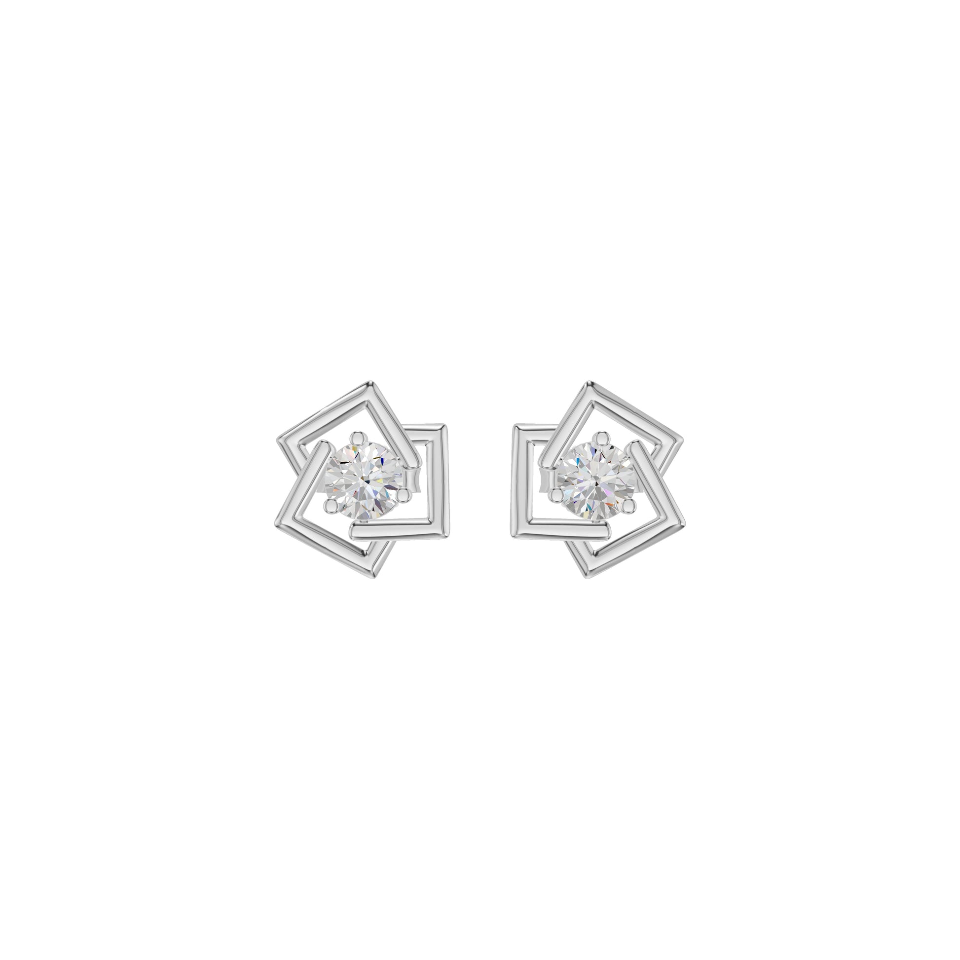 Divine Floreta Diamond Earrings 18 KT / White Gold