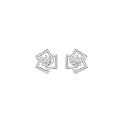Divine Floreta Diamond Earrings 18 KT / White Gold