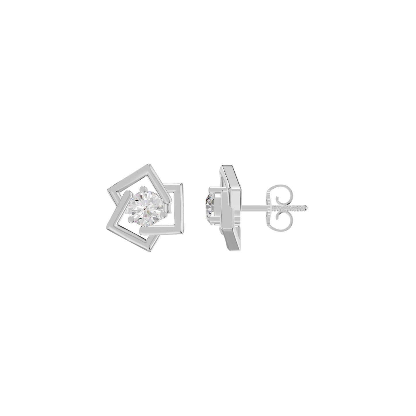 Divine Floreta Diamond Earrings 18 KT / White Gold