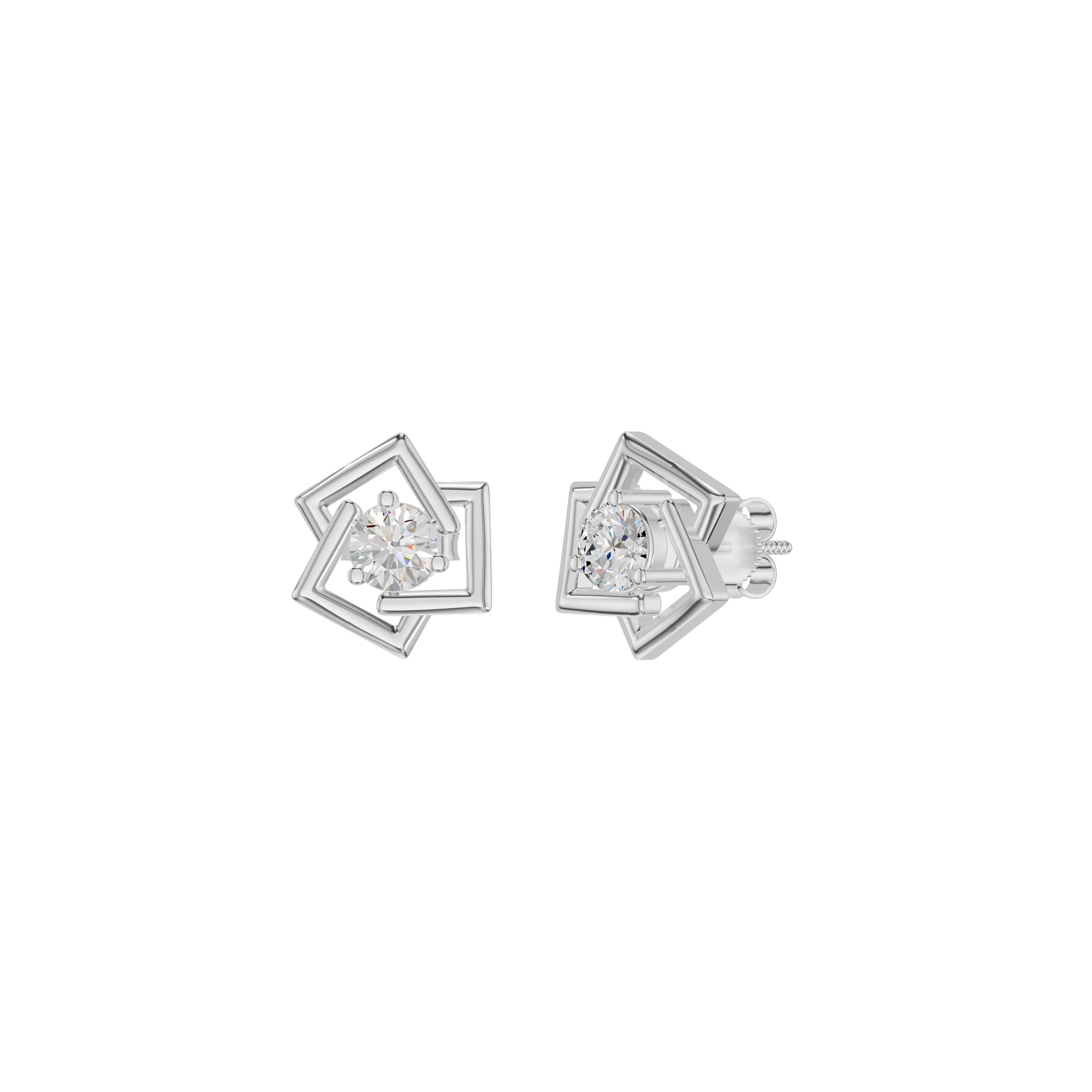 Divine Floreta Diamond Earrings 18 KT / White Gold