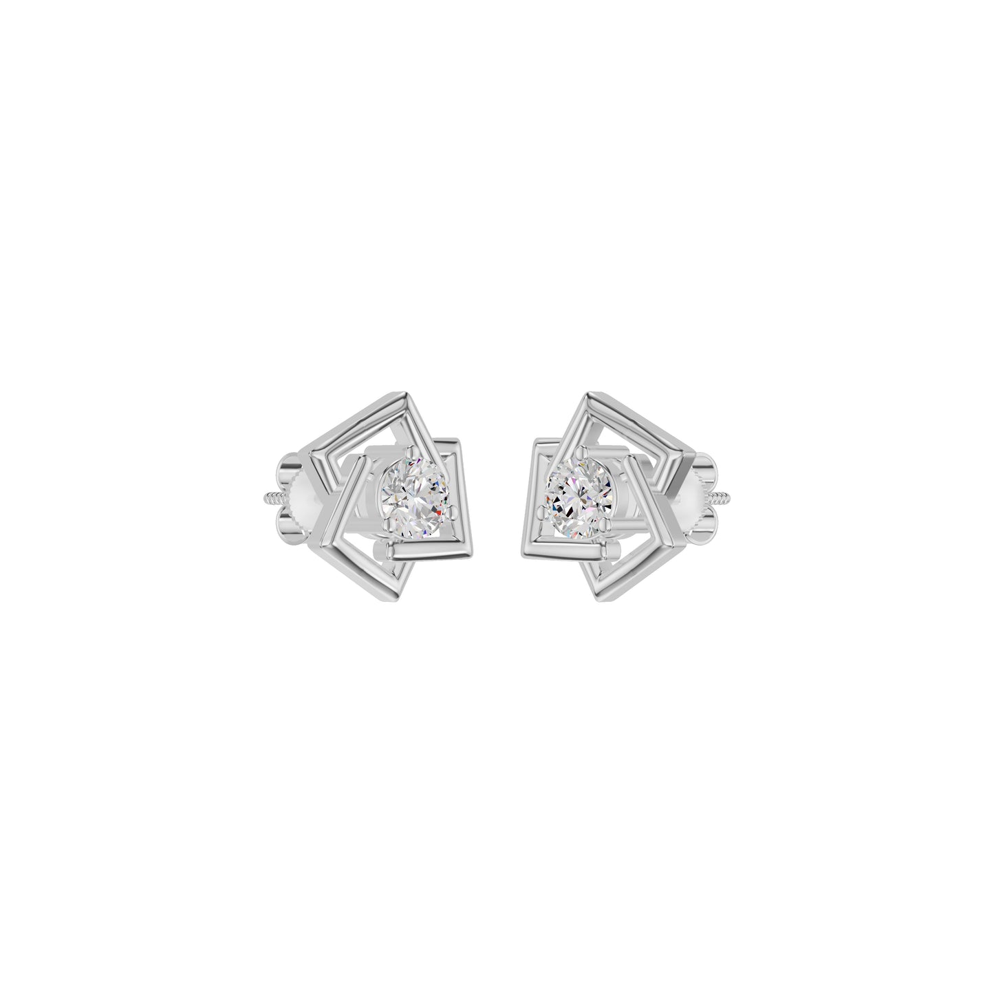Divine Floreta Diamond Earrings 18 KT / White Gold