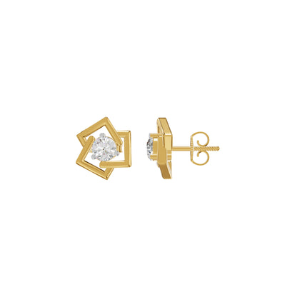 Divine Floreta Diamond Earrings 18 KT / Yellow Gold