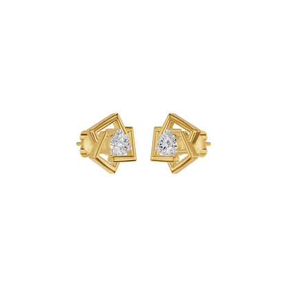 Divine Floreta Diamond Earrings 18 KT / Yellow Gold