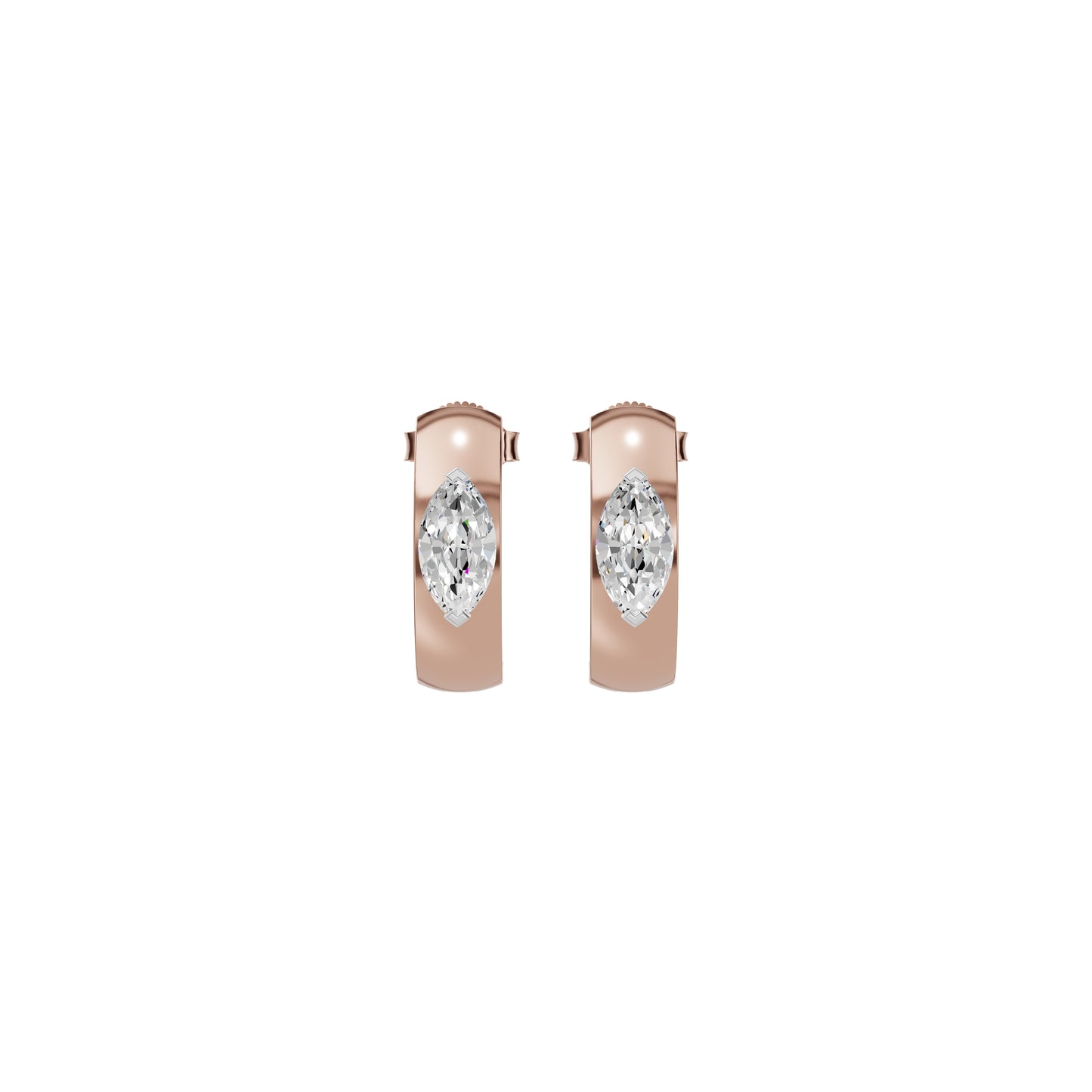 Lush Diamond Glow Earrings 18 KT / Rose Gold
