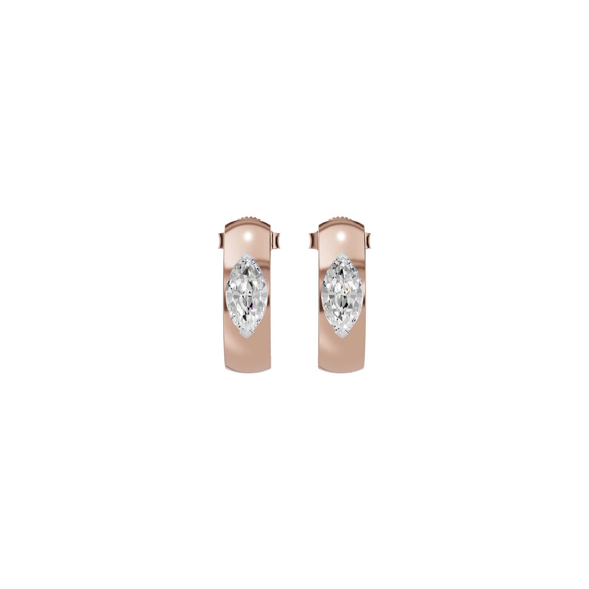 Lush Diamond Glow Earrings 18 KT / Rose Gold
