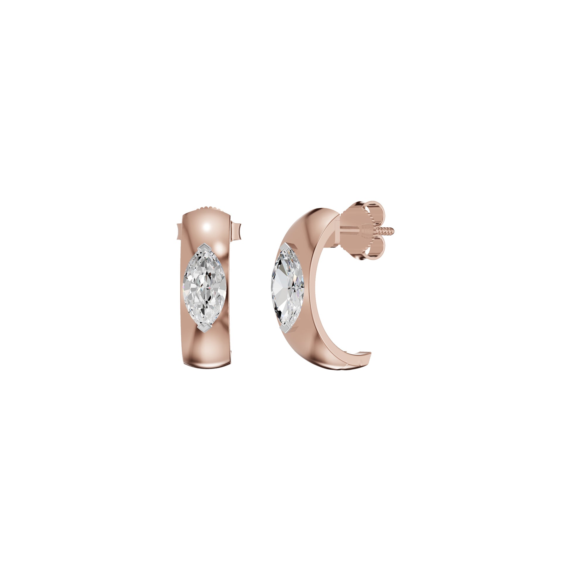 Lush Diamond Glow Earrings 18 KT / Rose Gold