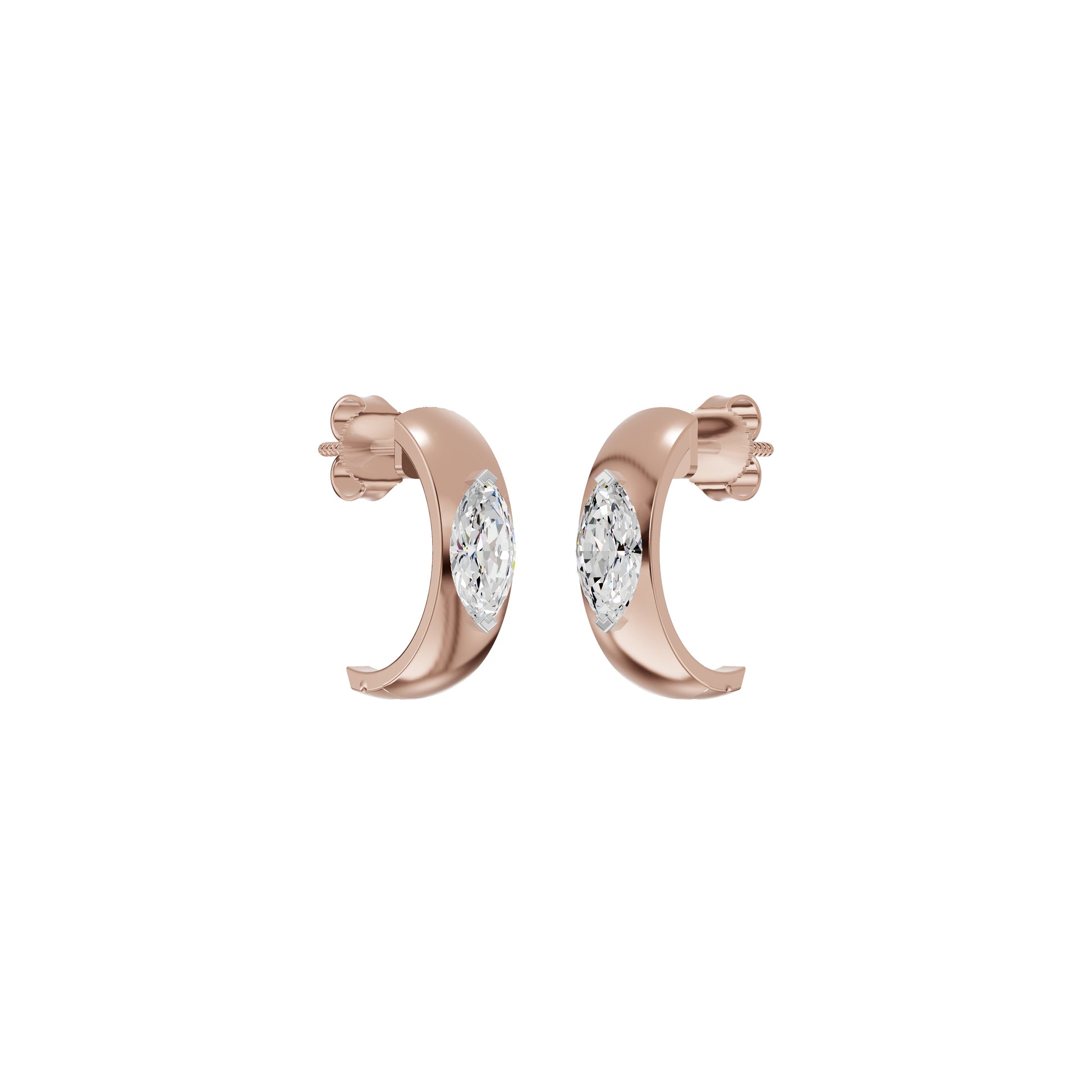 Lush Diamond Glow Earrings 18 KT / Rose Gold