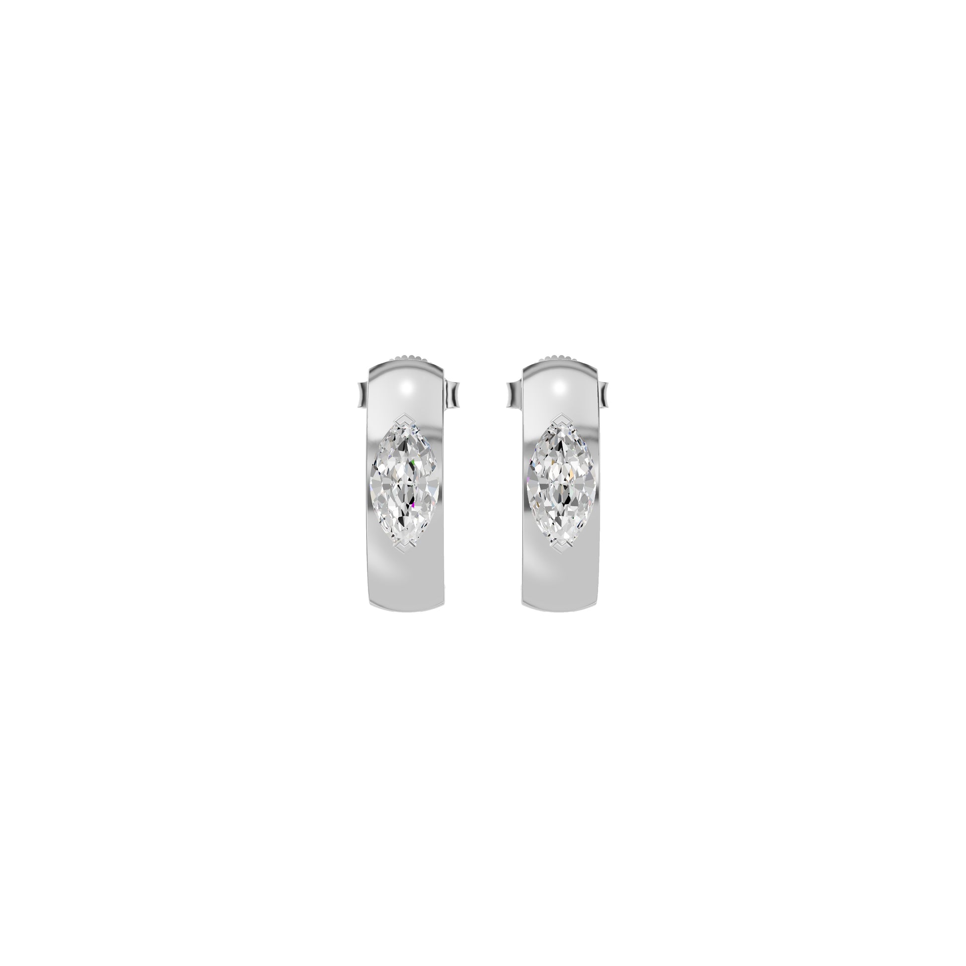 Lush Diamond Glow Earrings 18 KT / White Gold