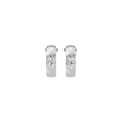 Lush Diamond Glow Earrings 18 KT / White Gold