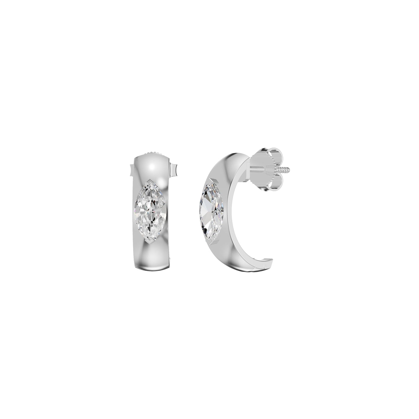 Lush Diamond Glow Earrings 18 KT / White Gold