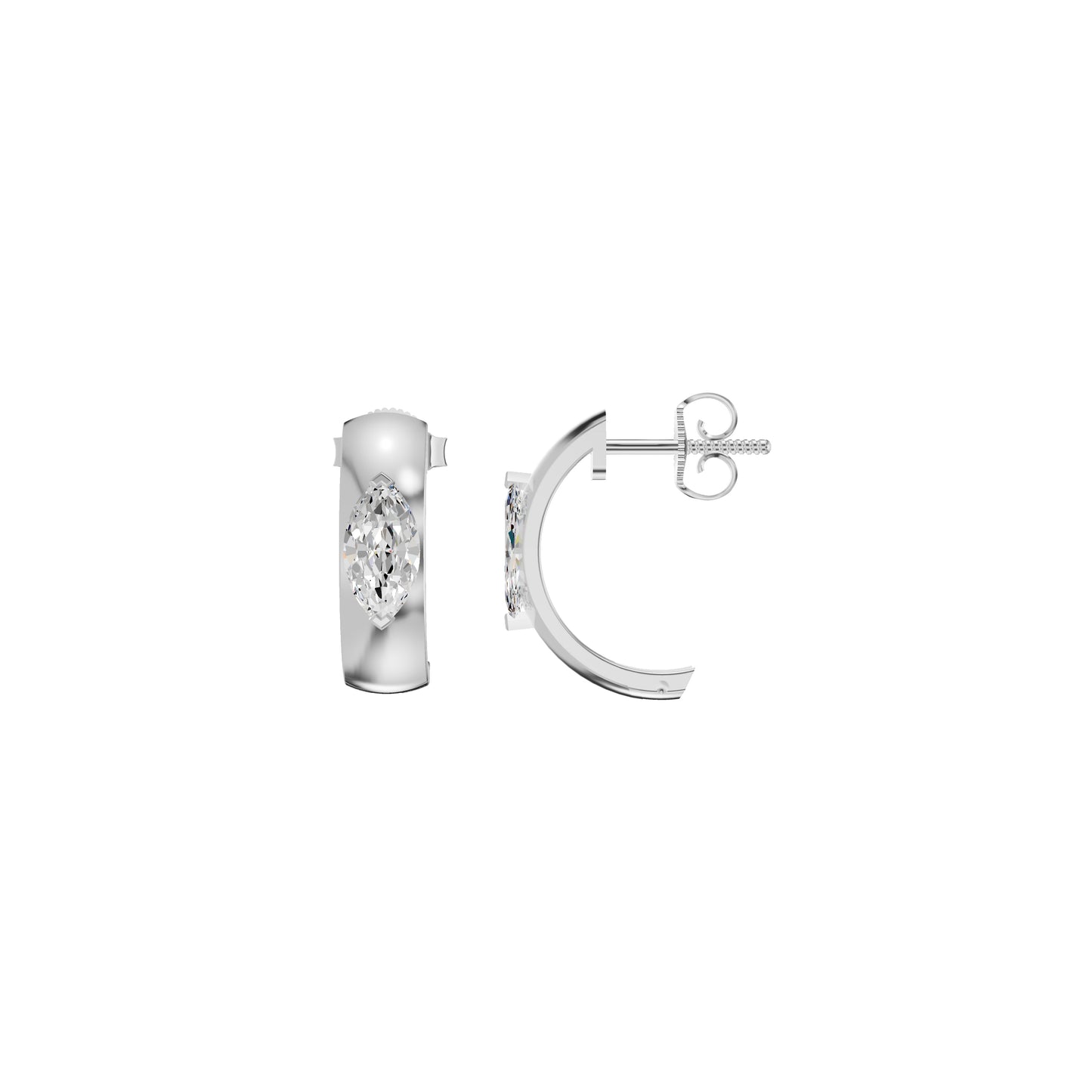 Lush Diamond Glow Earrings 18 KT / White Gold