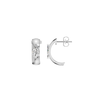 Lush Diamond Glow Earrings 18 KT / White Gold