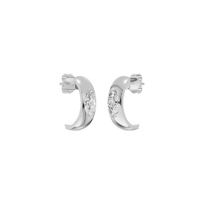 Lush Diamond Glow Earrings 18 KT / White Gold