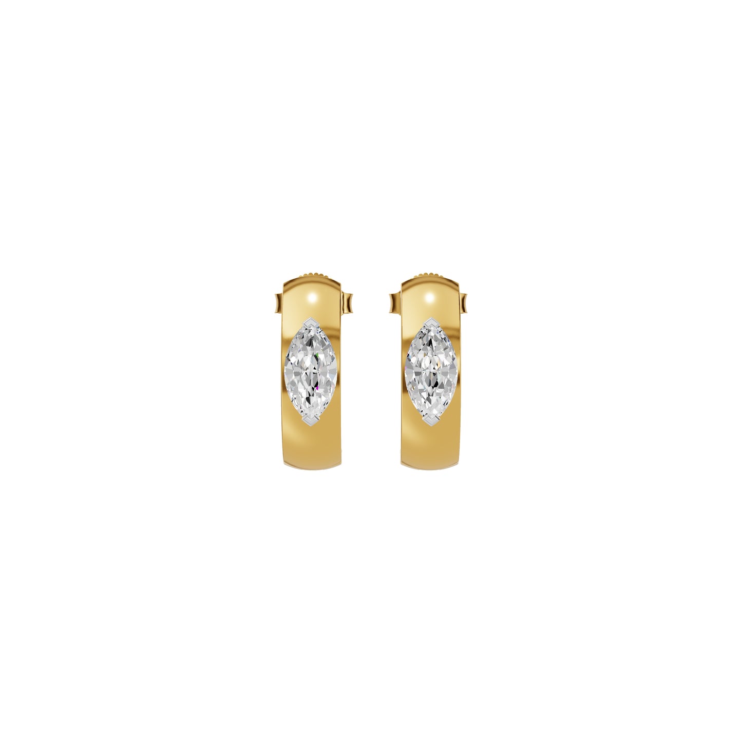 Lush Diamond Glow Earrings 18 KT / Yellow Gold