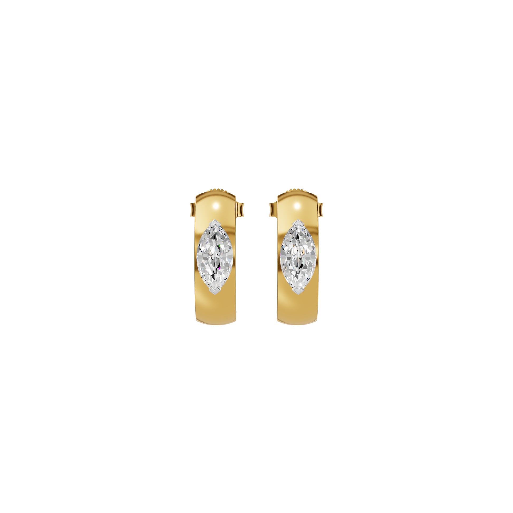 Lush Diamond Glow Earrings 18 KT / Yellow Gold