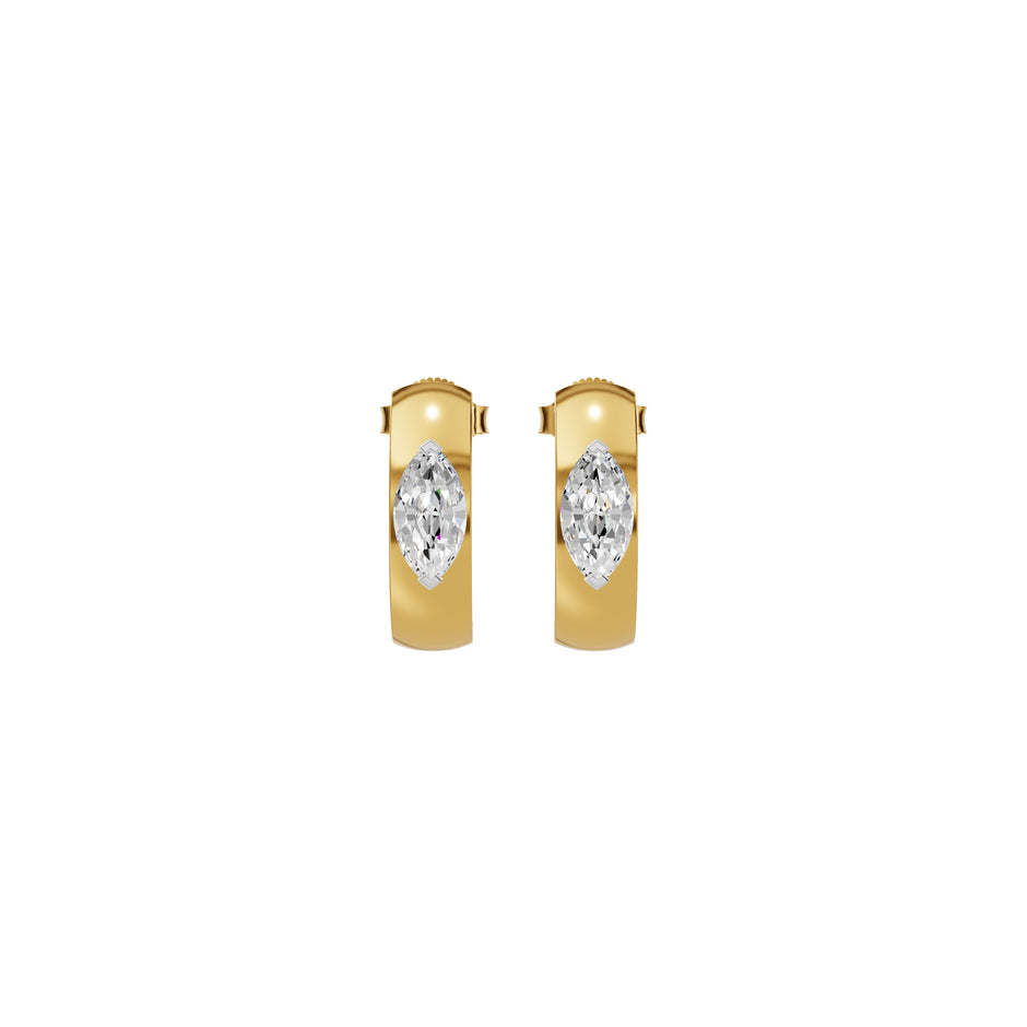 Lush Diamond Glow Earrings 18 KT / Yellow Gold