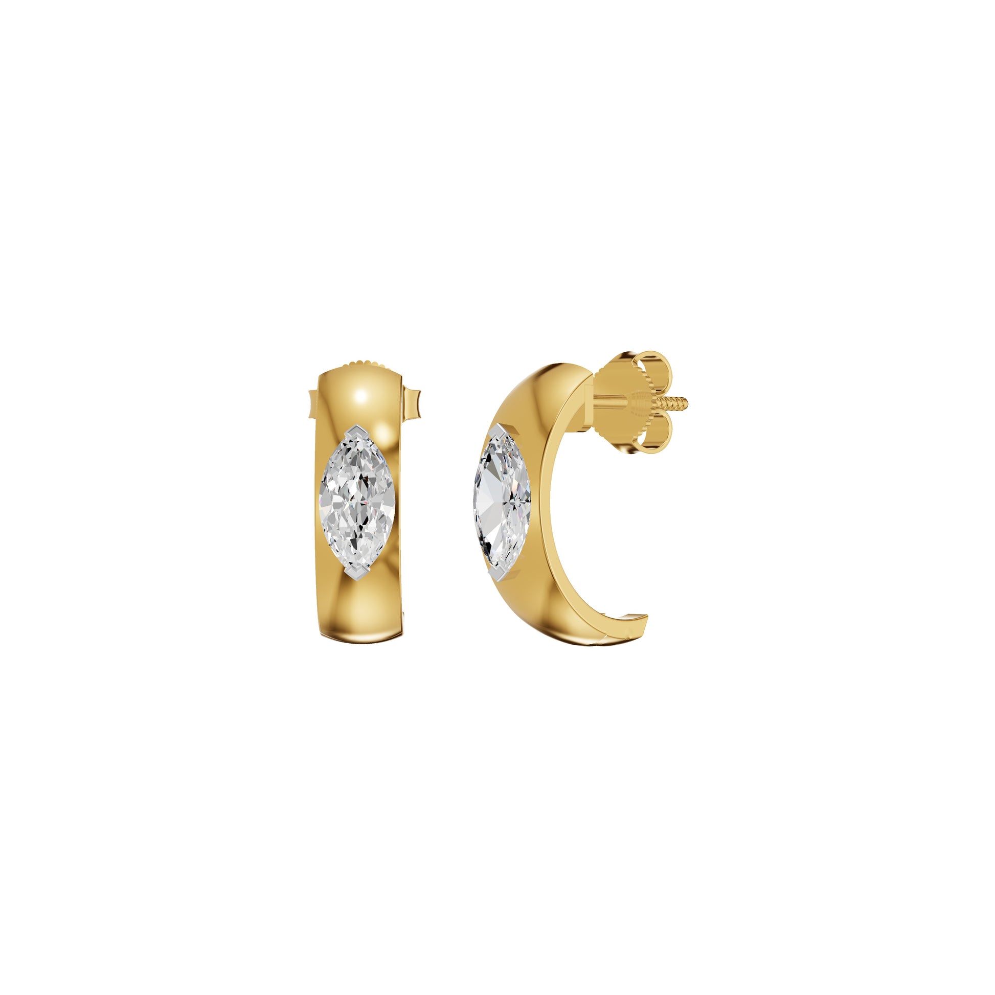 Lush Diamond Glow Earrings 18 KT / Yellow Gold