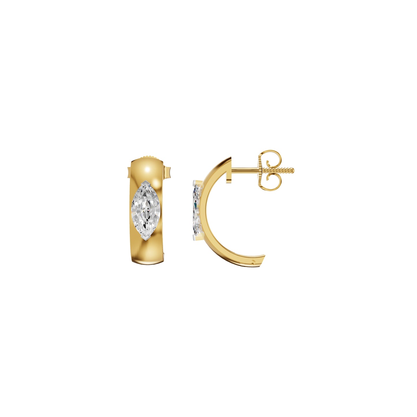 Lush Diamond Glow Earrings 18 KT / Yellow Gold