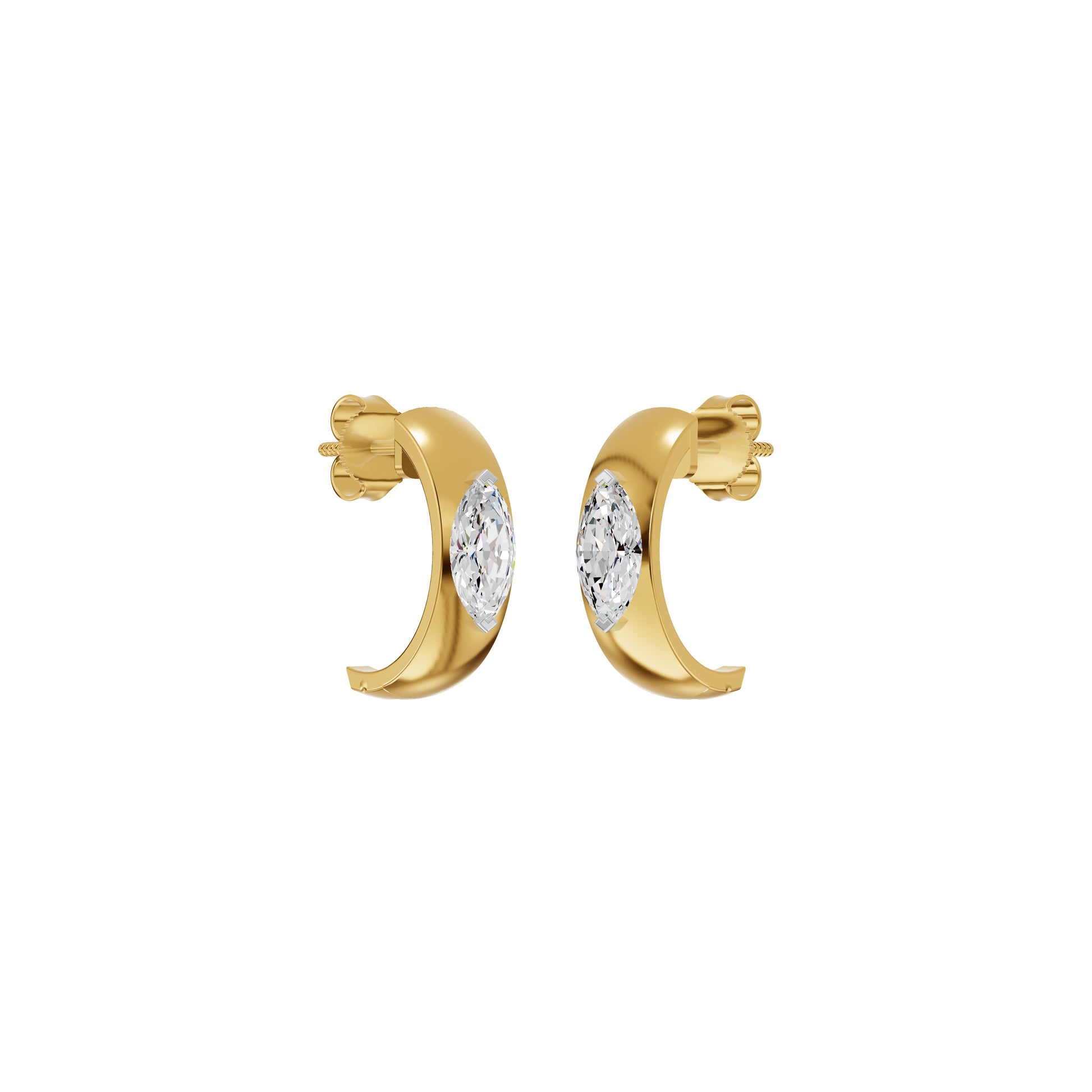 Lush Diamond Glow Earrings 18 KT / Yellow Gold