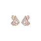 Arrow Edge Diamond Bali Earrings 18 KT / Rose Gold