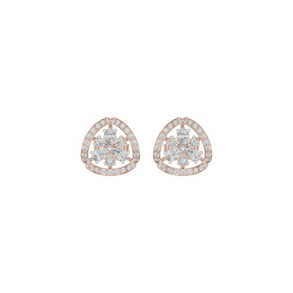 Sparkling Opal Diamond Earrings 18 KT / Rose Gold
