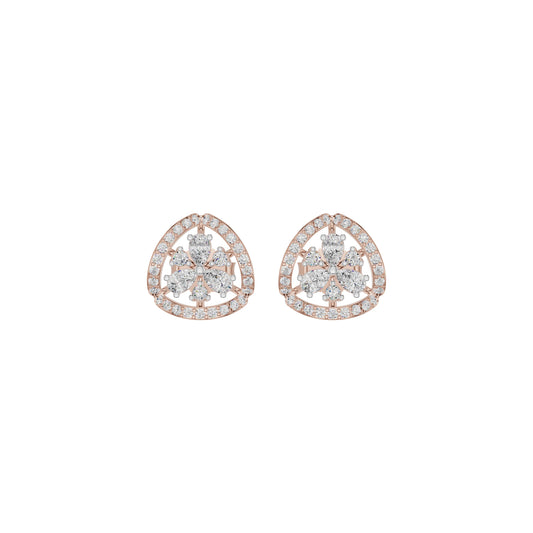 Sparkling Opal Diamond Earrings 18 KT / Rose Gold