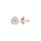 Sparkling Opal Diamond Earrings 18 KT / Rose Gold