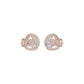 Sparkling Opal Diamond Earrings 18 KT / Rose Gold