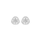 Sparkling Opal Diamond Earrings 18 KT / White Gold