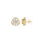 Sparkling Opal Diamond Earrings 18 KT / Yellow Gold
