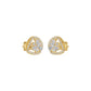 Sparkling Opal Diamond Earrings 18 KT / Yellow Gold