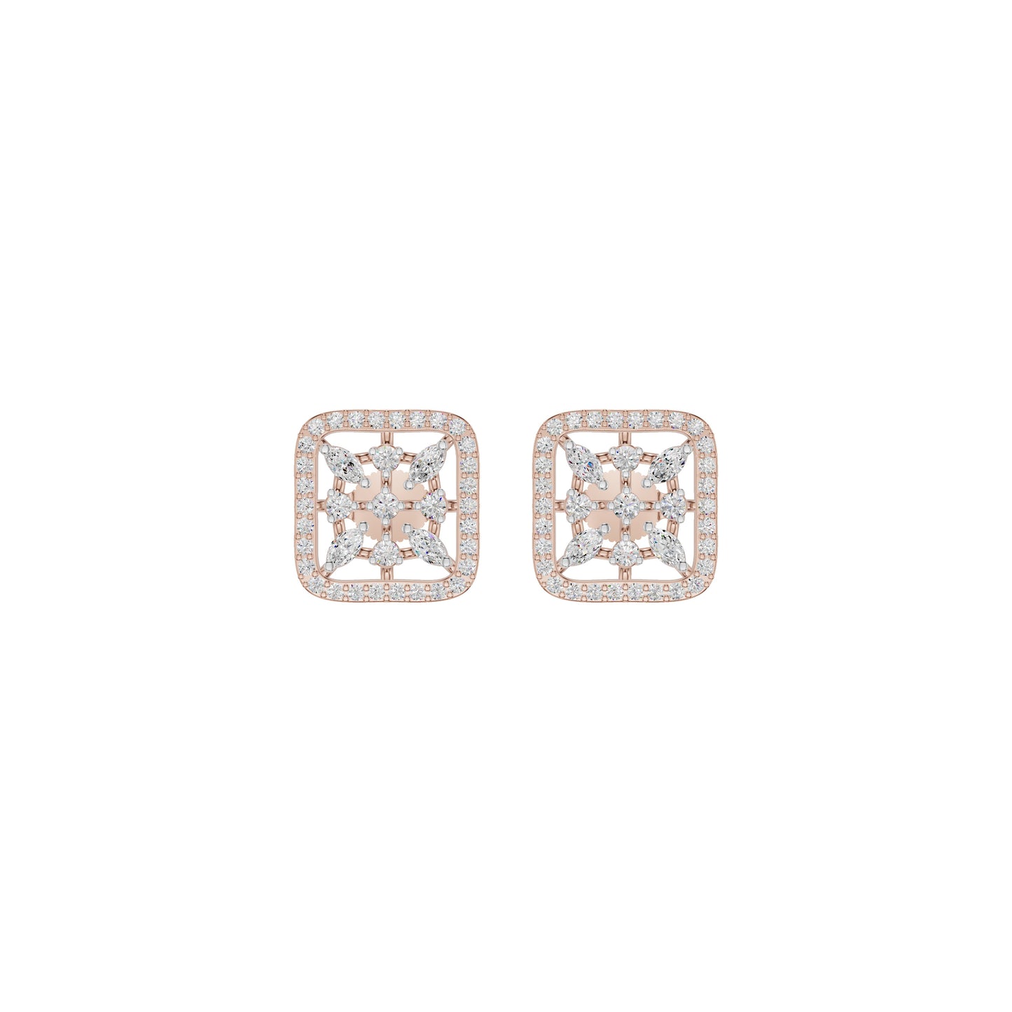 Pure Radiance Diamond Earrings 18 KT / Rose Gold