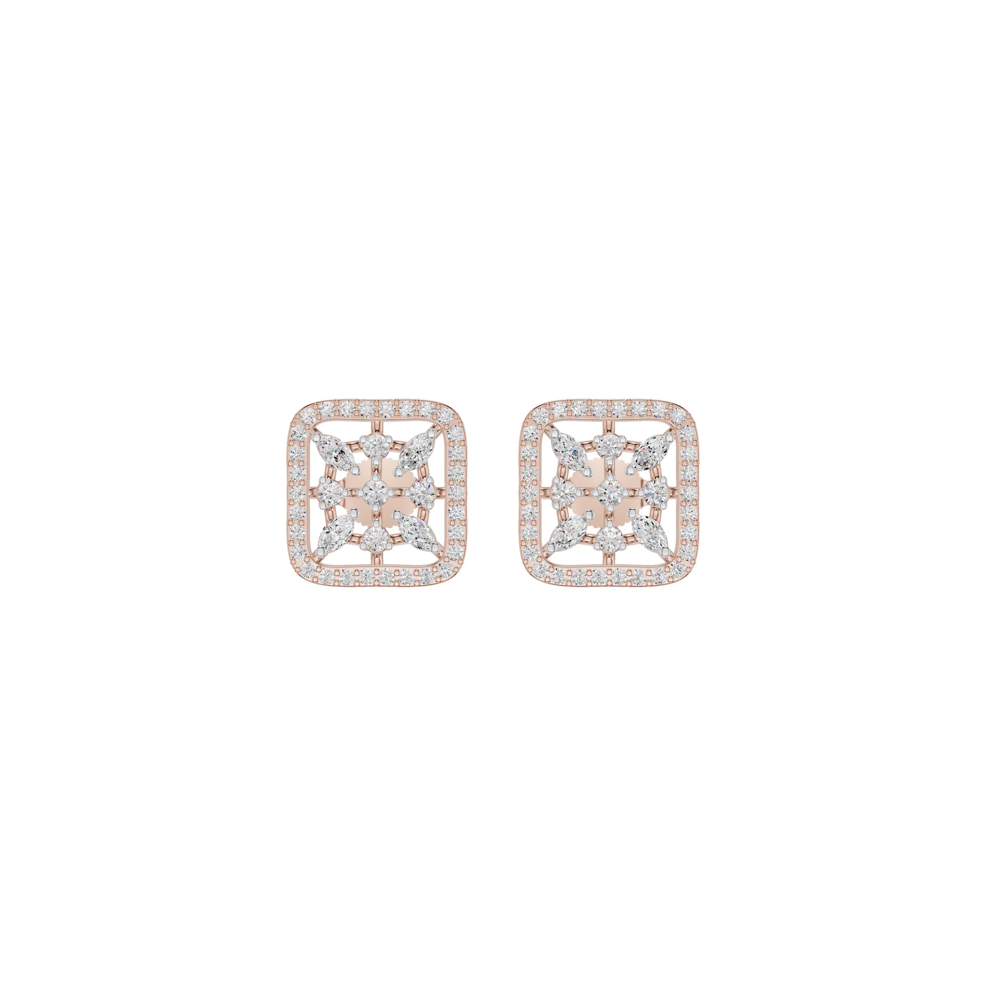 Pure Radiance Diamond Earrings 18 KT / Rose Gold