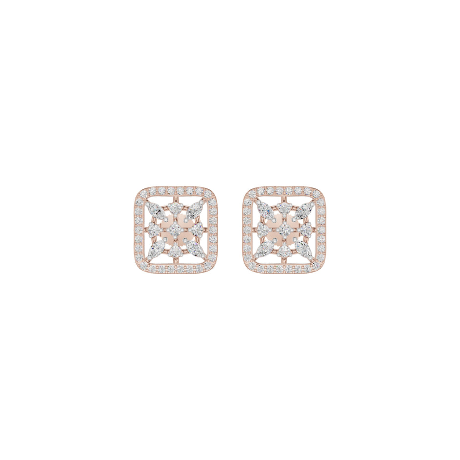 Pure Radiance Diamond Earrings 18 KT / Rose Gold