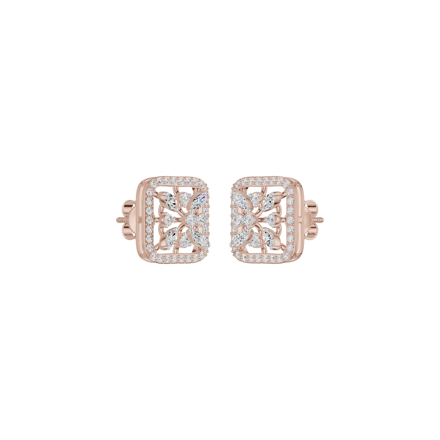 Pure Radiance Diamond Earrings 18 KT / Rose Gold