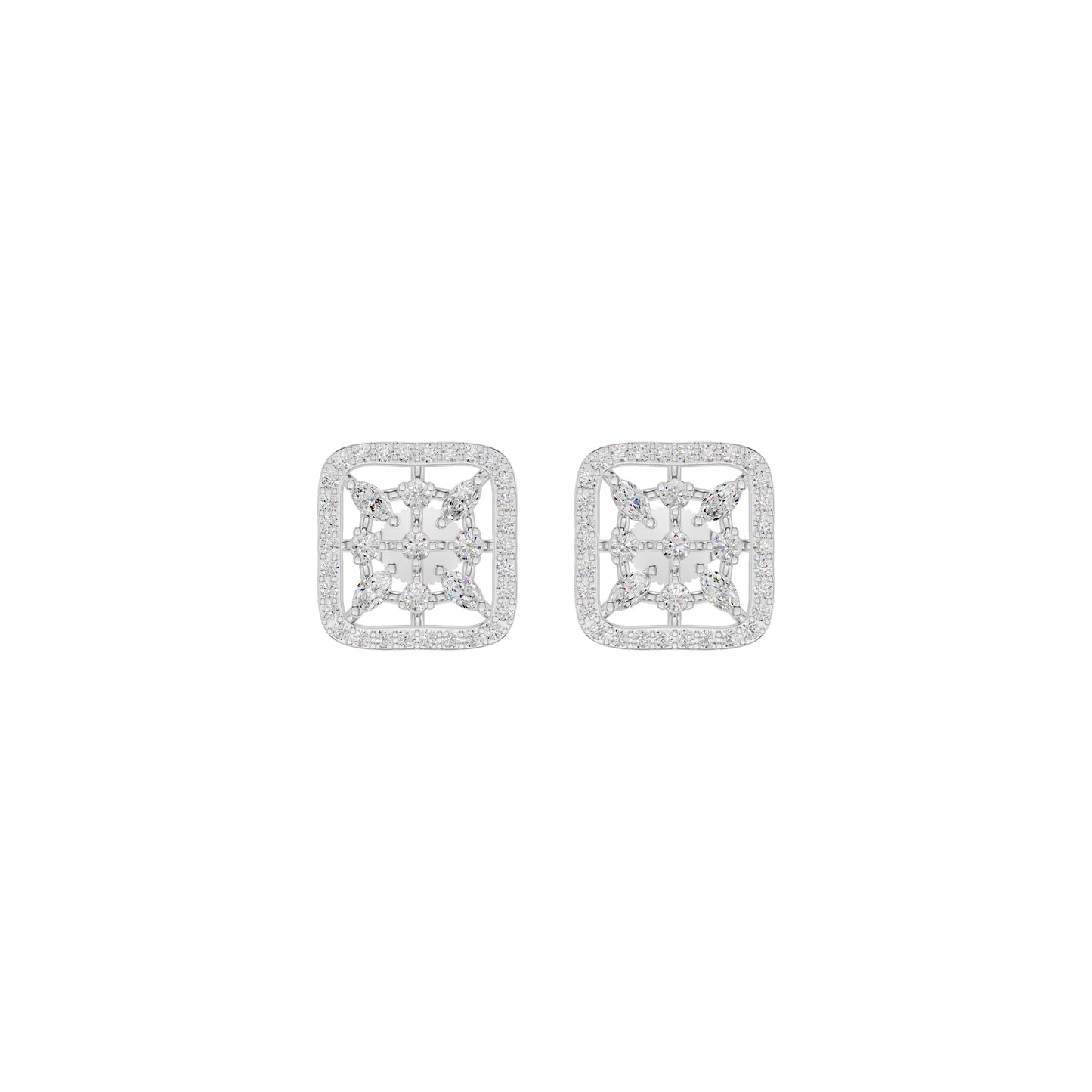 Pure Radiance Diamond Earrings 18 KT / White Gold