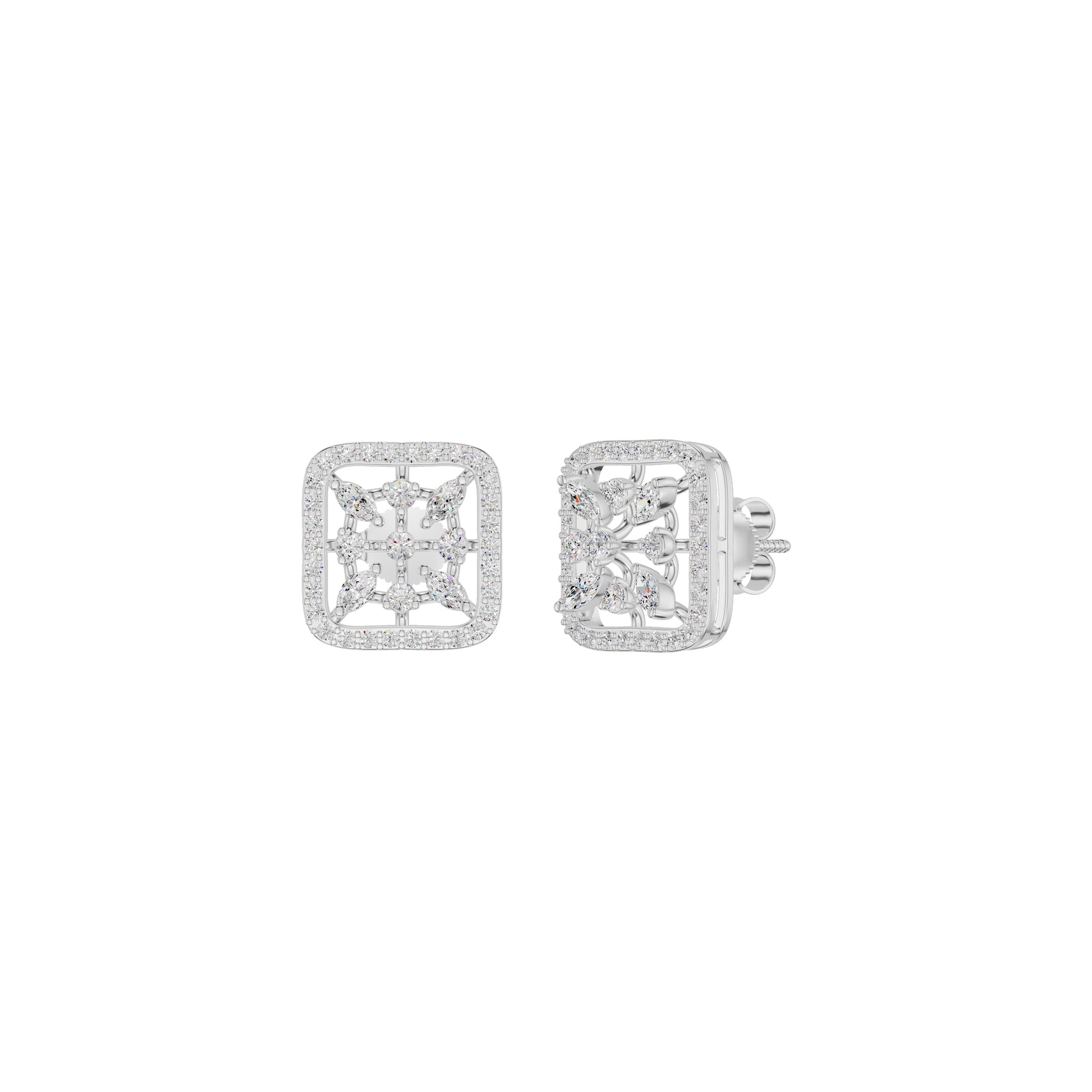 Pure Radiance Diamond Earrings 18 KT / White Gold