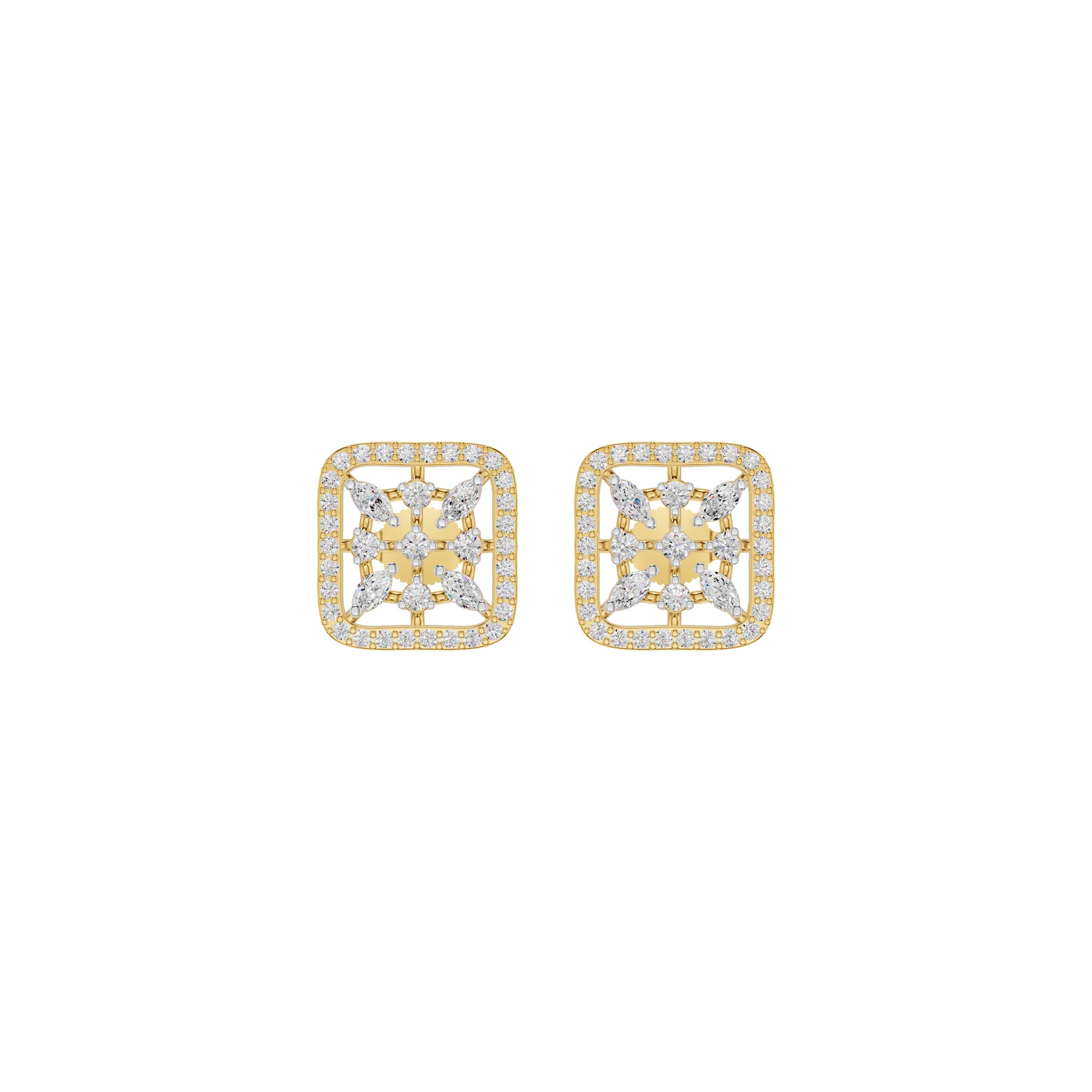 Pure Radiance Diamond Earrings 18 KT / Yellow Gold