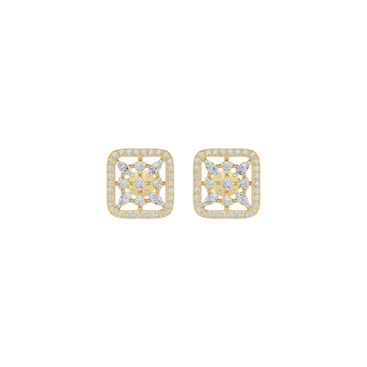 Pure Radiance Diamond Earrings 18 KT / Yellow Gold