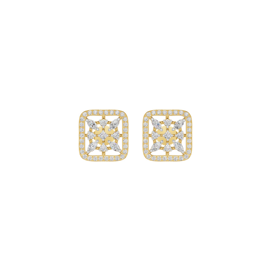 Pure Radiance Diamond Earrings 18 KT / Yellow Gold