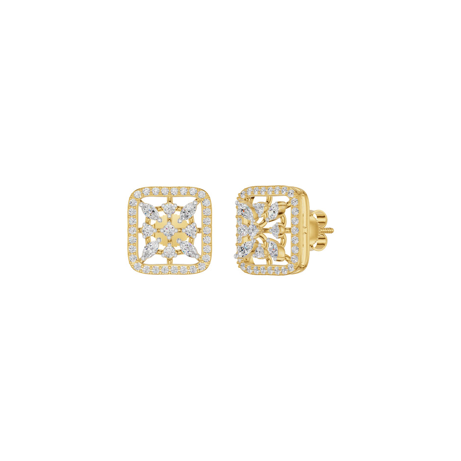 Pure Radiance Diamond Earrings 18 KT / Yellow Gold