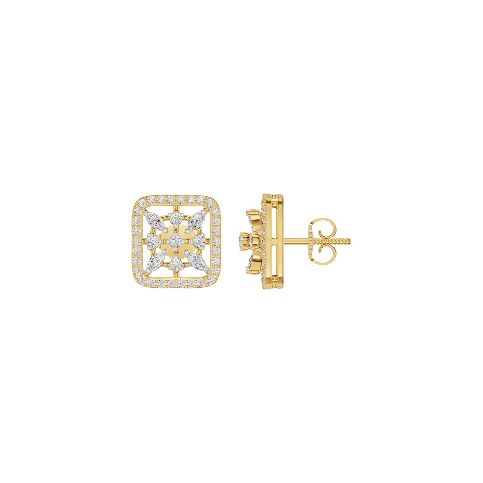 Pure Radiance Diamond Earrings 18 KT / Yellow Gold