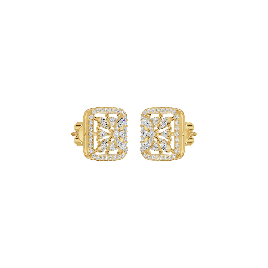 Pure Radiance Diamond Earrings 18 KT / Yellow Gold